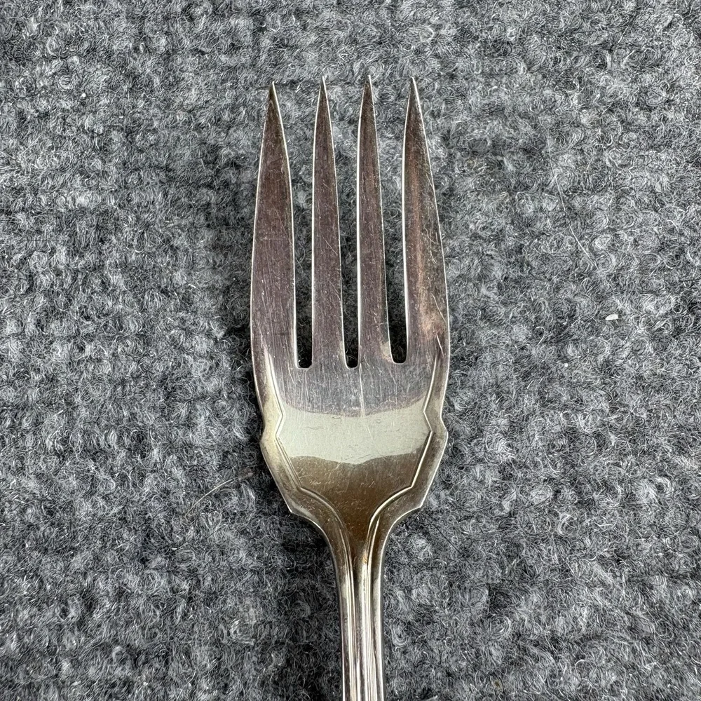VTG 12 Rogers AA Puritan 1912 Individual Salad Forks Silverplate Pat Sept 3 1912
